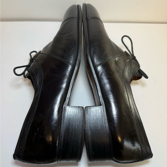 Black Beltrami Leather Men\'s Dress Shoes Size 10.5 main image 8